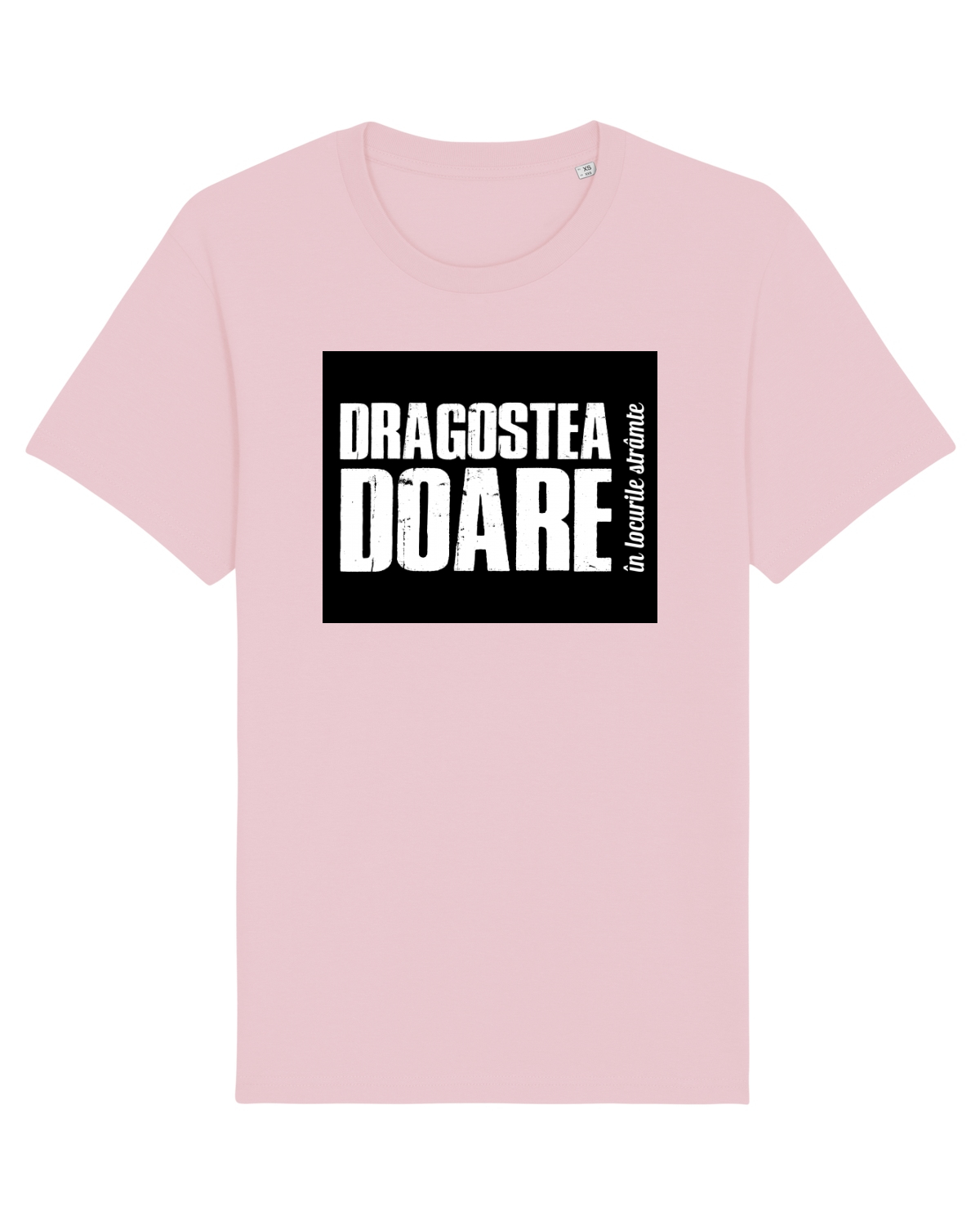 Tricou mânecă scurtă Unisex Rocker Cotton Pink