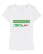 Born to frag Tricou mânecă scurtă guler V Damă Evoker