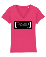 Beau Tricou mânecă scurtă guler V Damă Evoker