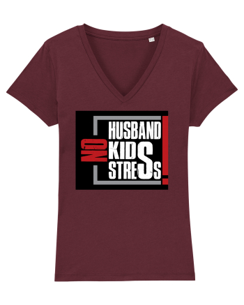 No stress! Burgundy