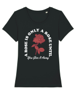Îmi caut perechea - A rose is only a rose Tricou mânecă scurtă guler larg fitted Damă Expresser