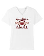 Pentru cupluri - Beautiful angel - AngelDevil1 Tricou mânecă scurtă guler V Bărbat Presenter
