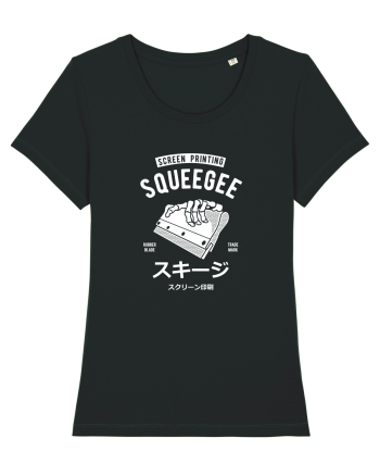 Screen Printing Bones White Black