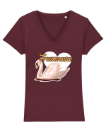 Pentru cupluri - Frumoasa - FrumoasaSiBestia2 Tricou mânecă scurtă guler V Damă Evoker