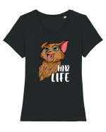 Pentru cupluri - Mr Life - GoodLife1 Tricou mânecă scurtă guler larg fitted Damă Expresser