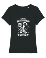 Revolution Skeleton White Tricou mânecă scurtă guler larg fitted Damă Expresser