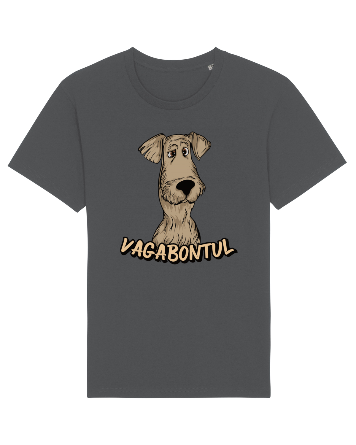 Tricou mânecă scurtă Unisex Rocker Anthracite