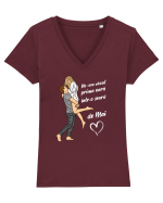 Pentru cupluri - Dragoste într-o seară de mai 1 Tricou mânecă scurtă guler V Damă Evoker