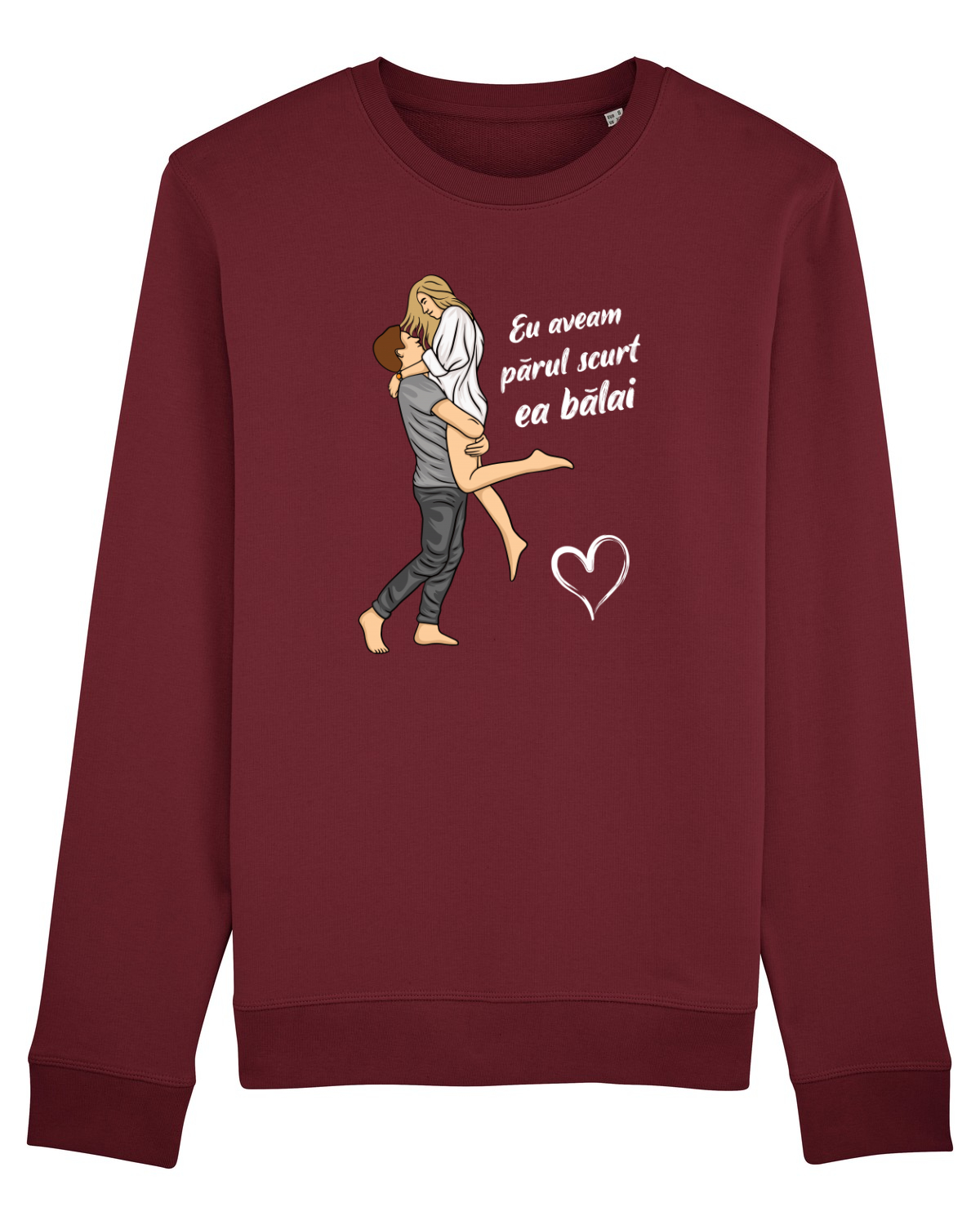 Bluză mânecă lungă Unisex Rise Burgundy