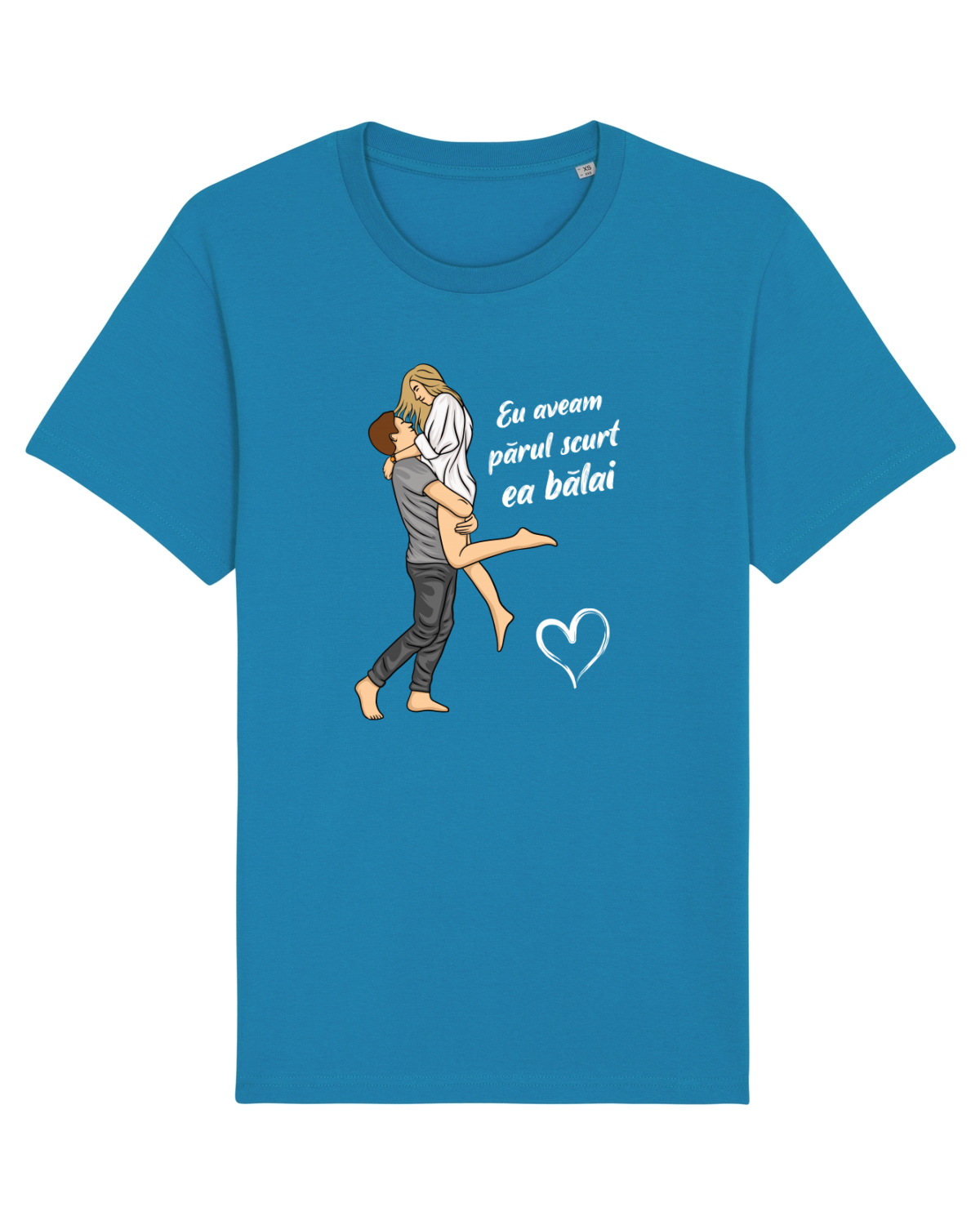 Tricou mânecă scurtă Unisex Rocker Azur