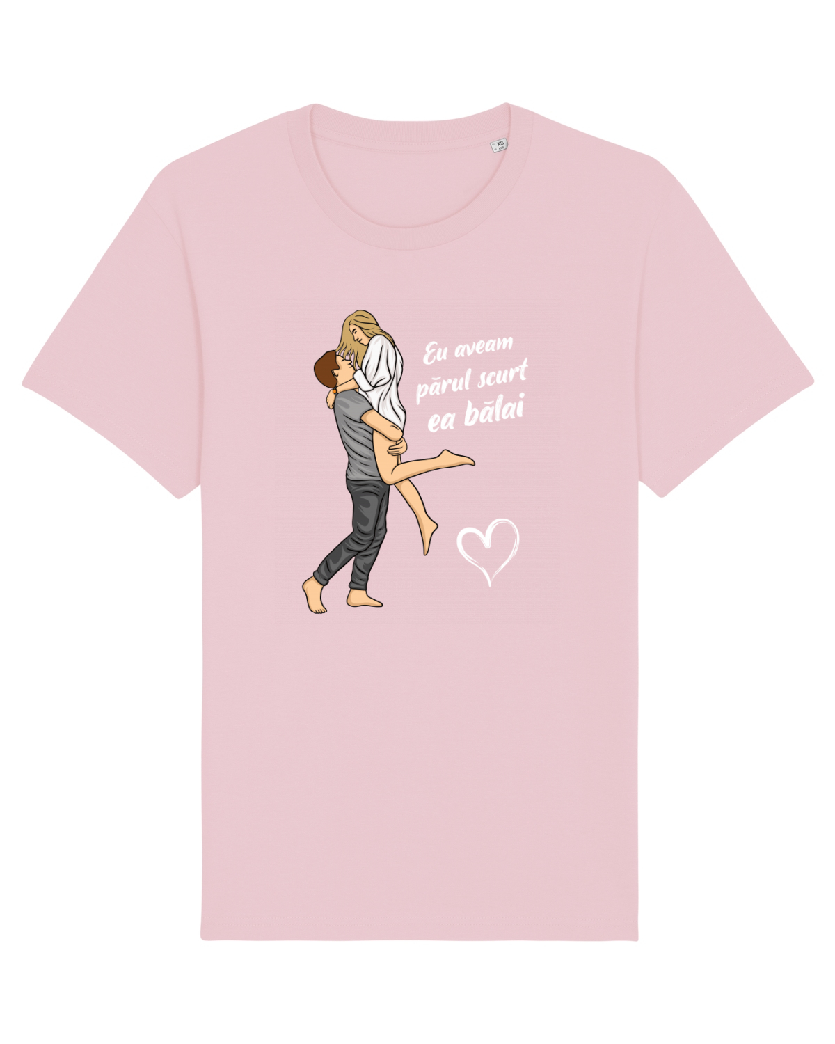 Tricou mânecă scurtă Unisex Rocker Cotton Pink