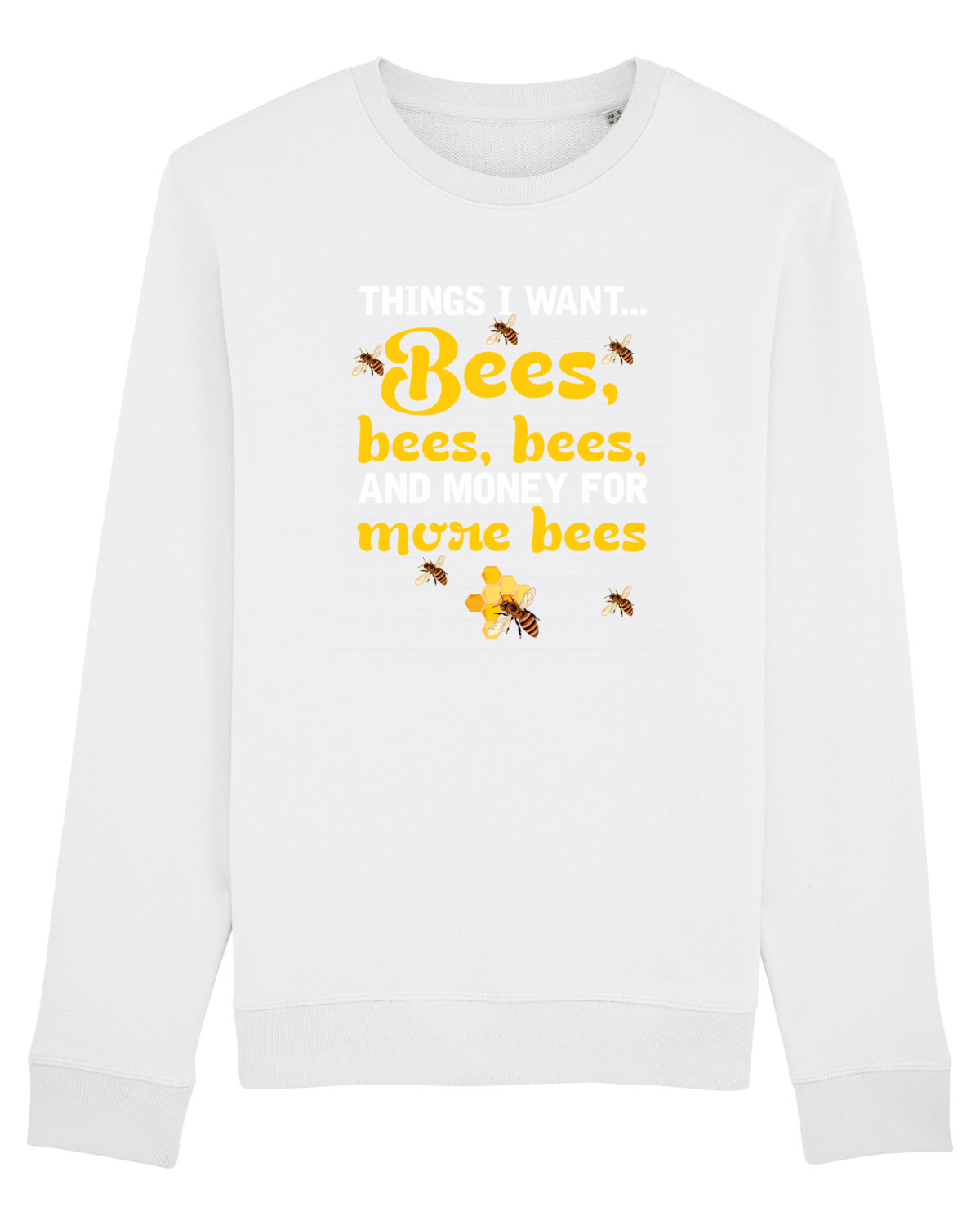 Bluză mânecă lungă Unisex Rise White