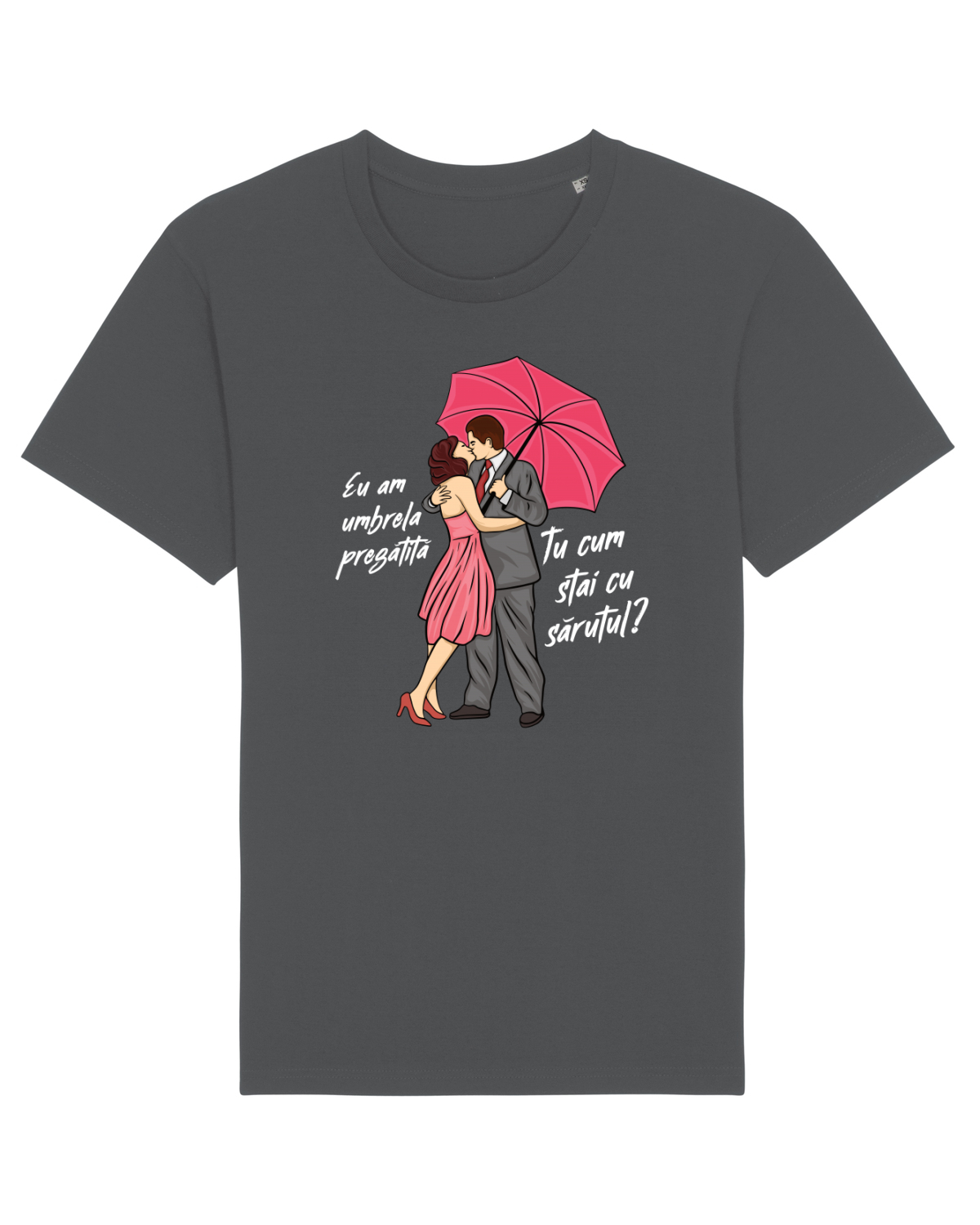 Tricou mânecă scurtă Unisex Rocker Anthracite