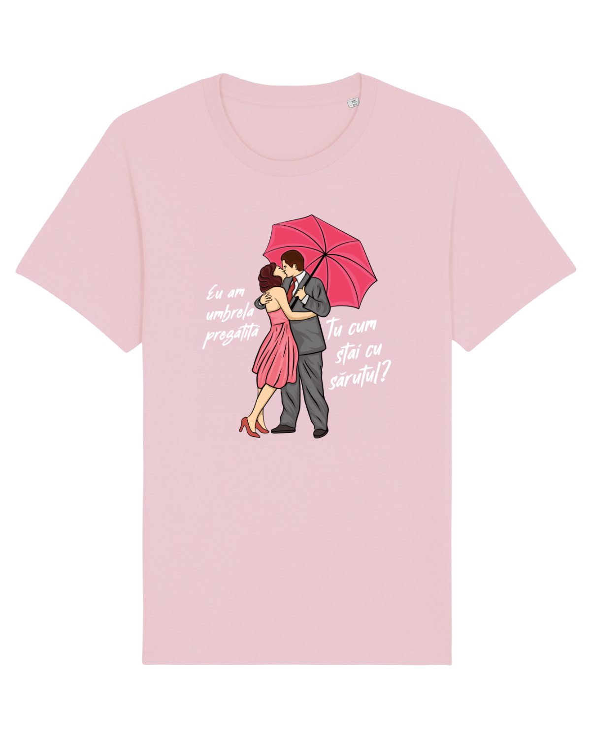 Tricou mânecă scurtă Unisex Rocker Cotton Pink