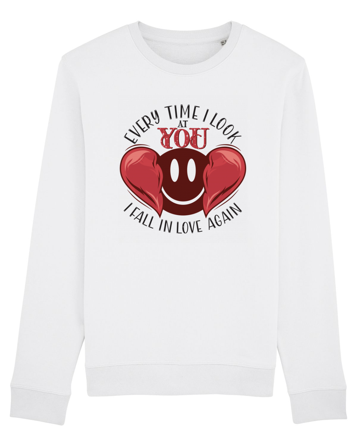 Bluză mânecă lungă Unisex Rise White