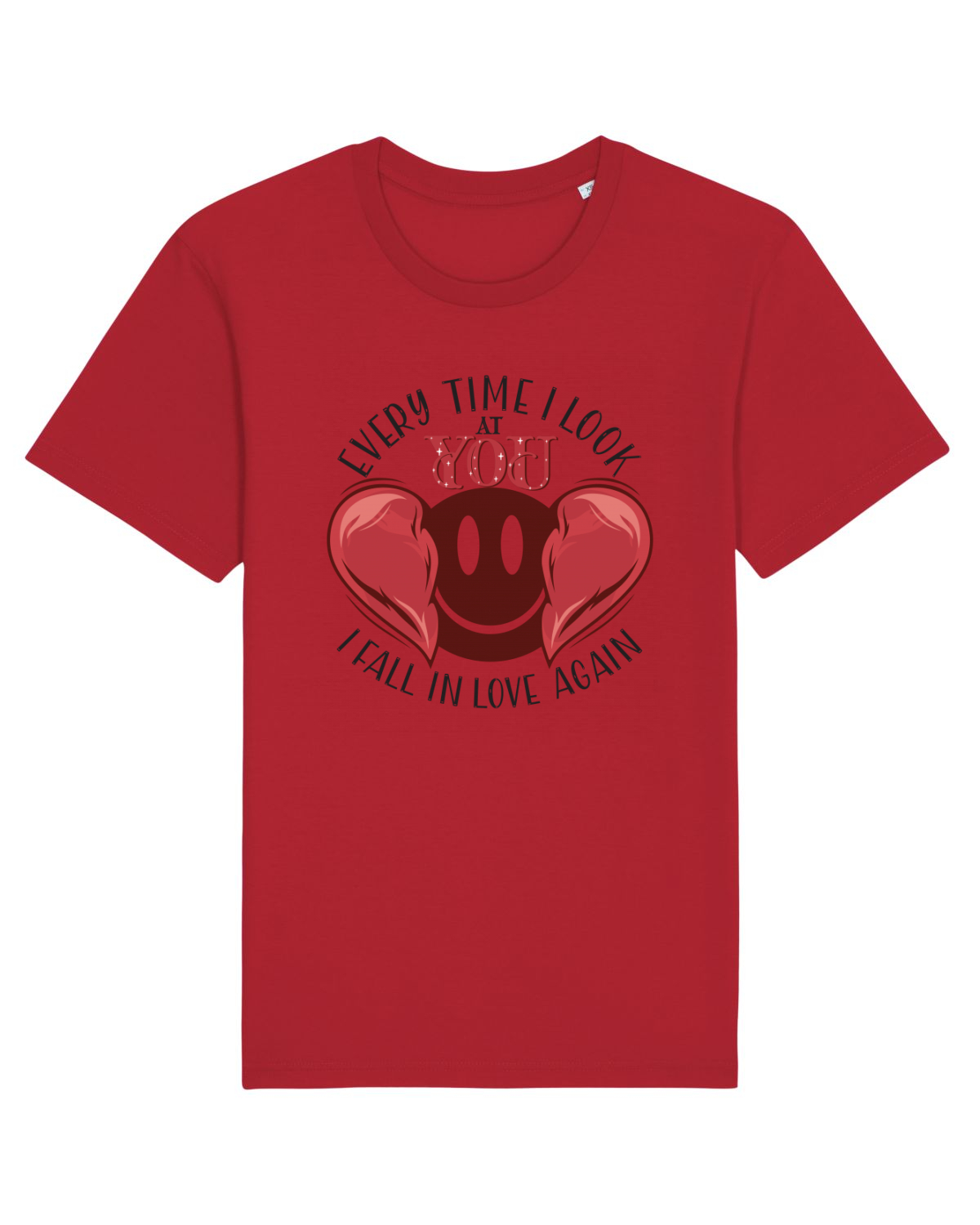 Tricou mânecă scurtă Unisex Rocker Red