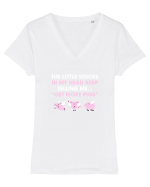 PIG Tricou mânecă scurtă guler V Damă Evoker