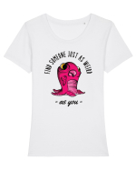 Pentru cupluri - Find someone just as weird as you 1 Tricou mânecă scurtă guler larg fitted Damă Expresser