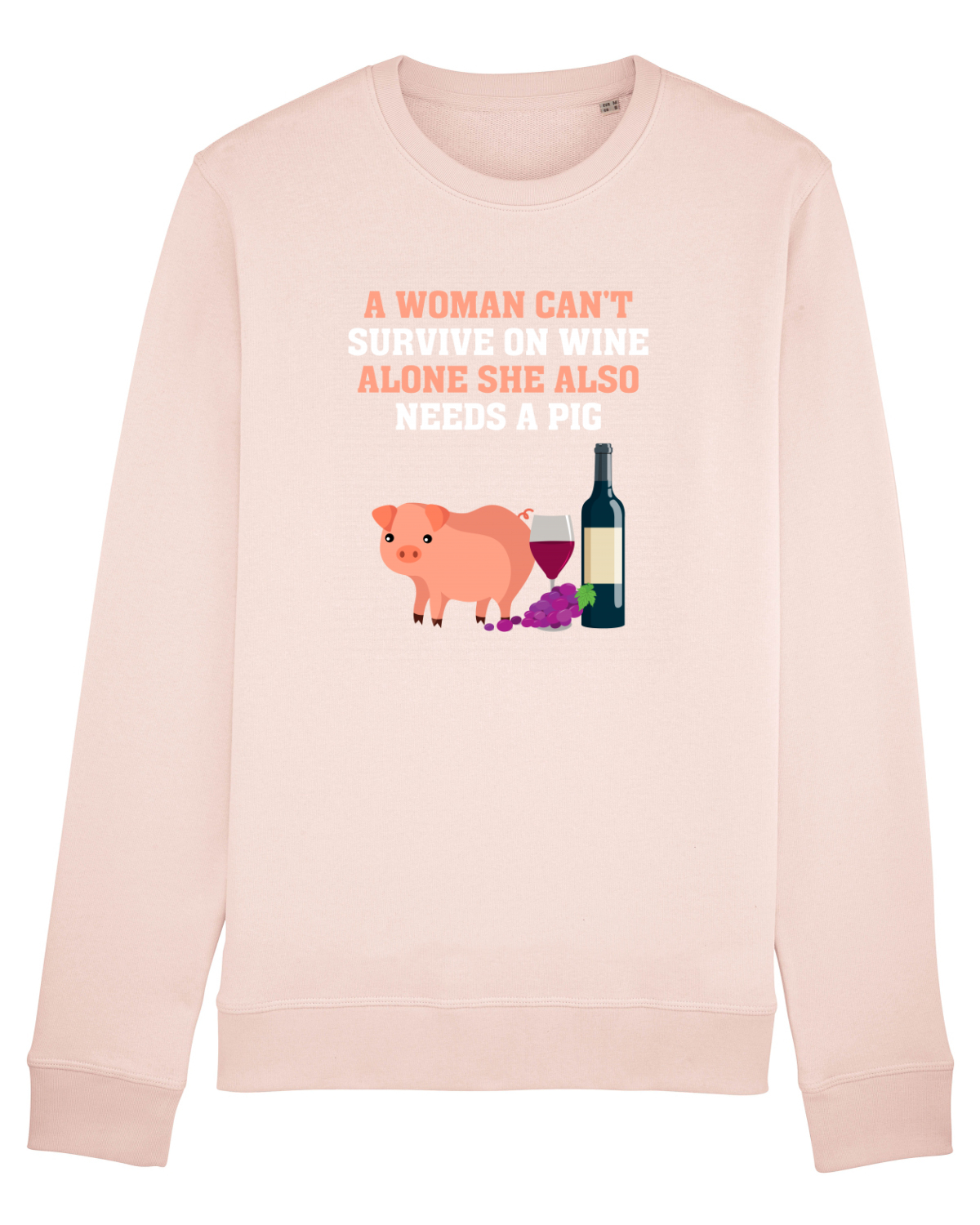 Bluză mânecă lungă Unisex Rise Candy Pink