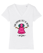Ăentru cupluri - Find someone just as weird as you 2 Tricou mânecă scurtă guler V Damă Evoker