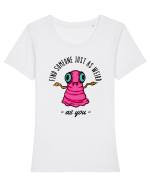 Ăentru cupluri - Find someone just as weird as you 2 Tricou mânecă scurtă guler larg fitted Damă Expresser