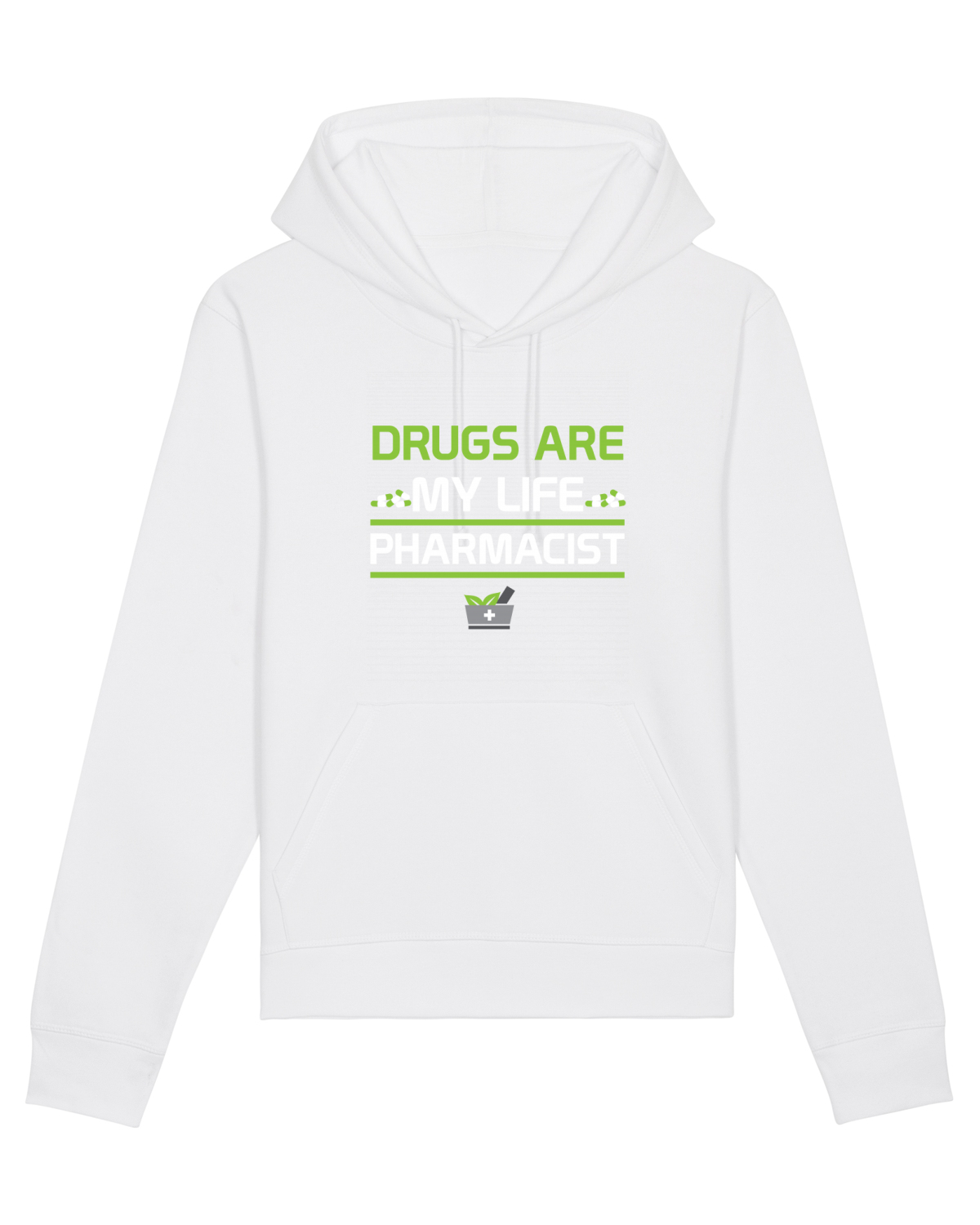 Hanorac Unisex Drummer White