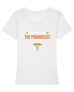 PHARMACIST Tricou mânecă scurtă guler larg fitted Damă Expresser