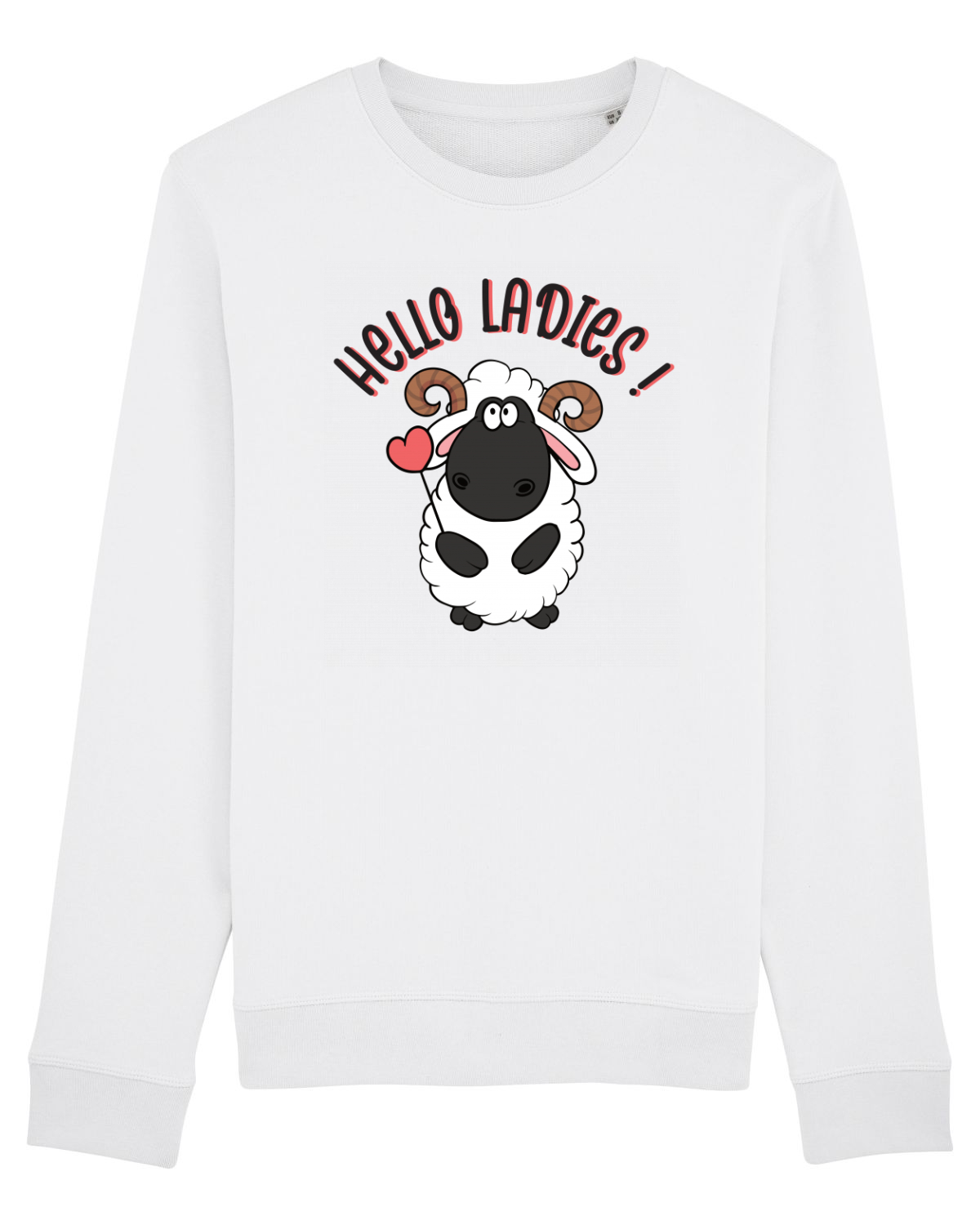 Bluză mânecă lungă Unisex Rise White
