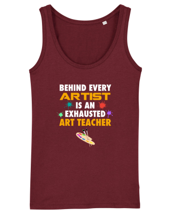 ART TEACHER Burgundy