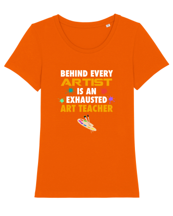 ART TEACHER Bright Orange