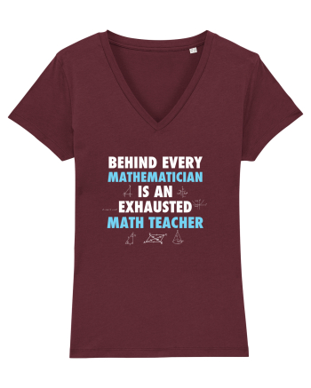 MATH TEACHER Burgundy