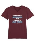 MATH TEACHER Tricou mânecă scurtă guler V Bărbat Presenter