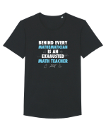 MATH TEACHER Tricou mânecă scurtă guler larg Bărbat Skater