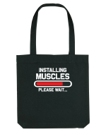Installing Muscles Please Wait Sacoșă textilă