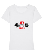 Life Behind Bars Tricou mânecă scurtă guler larg fitted Damă Expresser