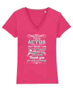 ACTOR Tricou mânecă scurtă guler V Damă Evoker