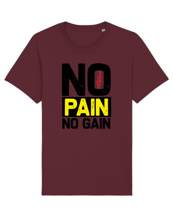 No Pain No Gain Burgundy