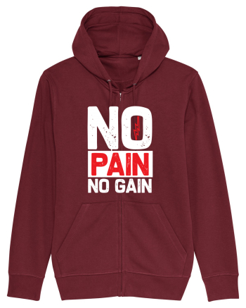 No Pain No Gain Burgundy
