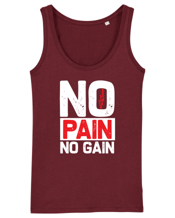 No Pain No Gain Burgundy