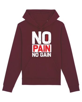 No Pain No Gain Burgundy