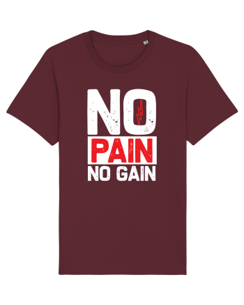 No Pain No Gain Burgundy