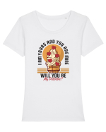De ziua îndrăgostiților - I am yours and you are mine Tricou mânecă scurtă guler larg fitted Damă Expresser