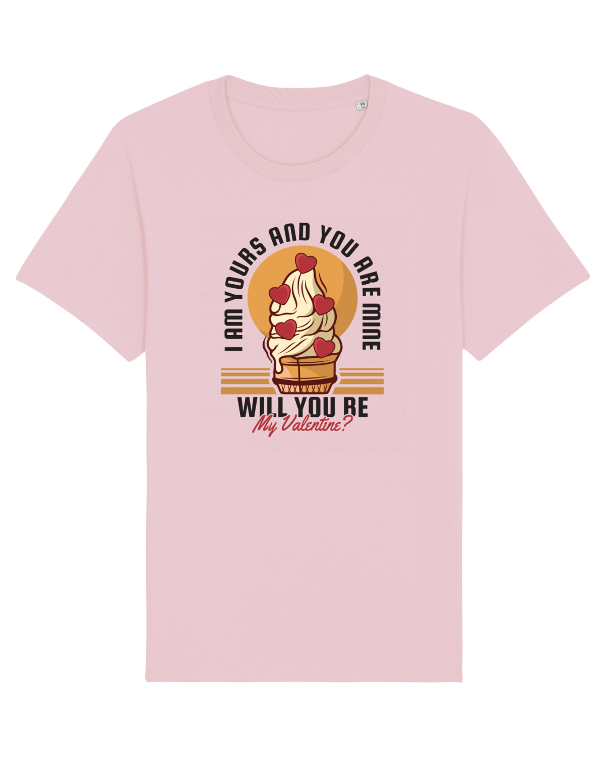 Tricou mânecă scurtă Unisex Rocker Cotton Pink