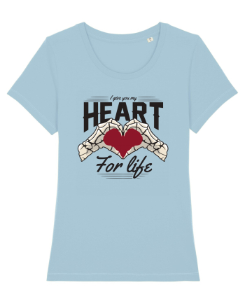 De ziua îndrăgostiților - I give you my heart for life Sky Blue
