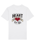 De ziua îndrăgostiților - I give you my heart for life Tricou mânecă scurtă Unisex Rocker