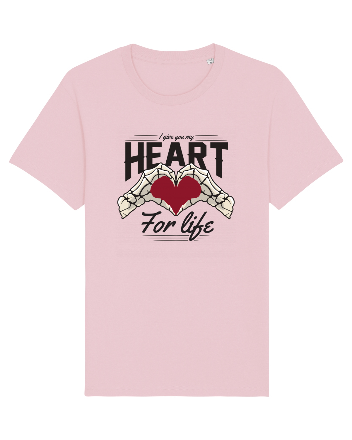 Tricou mânecă scurtă Unisex Rocker Cotton Pink