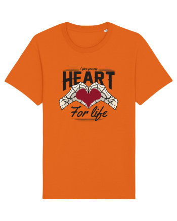 De ziua îndrăgostiților - I give you my heart for life Bright Orange