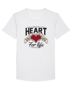 De ziua îndrăgostiților - I give you my heart for life Tricou mânecă scurtă guler larg Bărbat Skater
