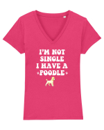 POODLE Tricou mânecă scurtă guler V Damă Evoker