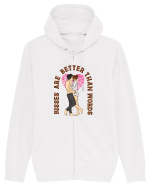 De ziua îndrăgostiților - Kisses are better than words Hanorac cu fermoar Unisex Connector